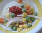 野菜のかき揚げ付きウメェ～ぶっかけうどん作り方2写真