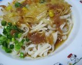 野菜のかき揚げ付きウメェ～ぶっかけうどん作り方8写真