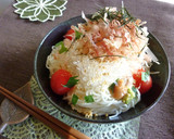 プチプチ食感♥　トマト梅ワサビ素麺作り方4写真