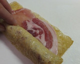 油揚げポークのぐるぐる巻き・豆腐ソース風作り方3写真