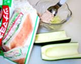 ♪ズッキーニのプチグラタン作り方1写真
