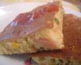 すぐ焼ける！早技ハムコーンホットケーキ作り方5写真