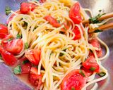 トマトとベーコンの冷製パスタ作り方10写真
