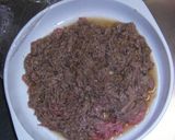 簡単レンジで2分♡焼肉だれで牛(豚)蒸し作り方4写真