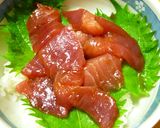 めんつゆで簡単！まぐろの漬け丼作り方4写真
