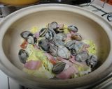 あさりベーコンとキャベツ蒸し作り方3写真