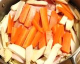野菜とポークのミルフィーユ蒸し作り方5写真