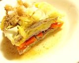 野菜とポークのミルフィーユ蒸し作り方9写真
