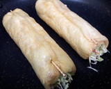 海藻麺とキャベツの揚げ巻き焼き作り方3写真