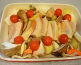 豚バラ肉と野菜のチーズオーブン焼き作り方5写真