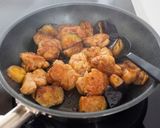 【鶏肉となすの照り焼き】ご飯が進む甘辛味☆作り方5写真