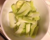 ブロッコリーの芯の中華風おつまみ作り方2写真