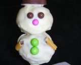 ✿クリスマスケーキ✿ミッキー雪だるま✿作り方12写真