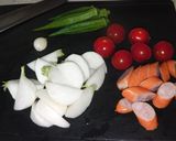カブとオクラとトマトのスープ作り方1写真