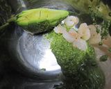 えびアボカドinきくなジュノベーゼパスタ作り方4写真