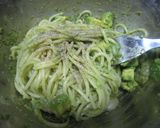 えびアボカドinきくなジュノベーゼパスタ作り方6写真