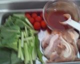 鶏もも肉と小松菜のハニーケチャップ炒め♪作り方1写真
