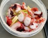 タコとセロリのマリネ　キャンプ飯作り方2写真