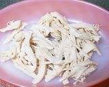 ♥ニンジンの葉と鶏ささみのごま和え♥作り方3写真