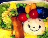 野菜たっぷりキャラ弁当作り方1写真