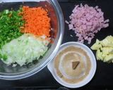 チーズも入った野菜たくさんオムレツ作り方1写真