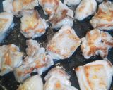鶏の塩ニンニクソテーたっぷりネギダレのせ作り方2写真