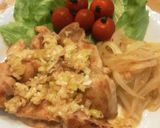 鶏の塩ニンニクソテーたっぷりネギダレのせ作り方4写真