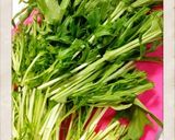 【絹ごし豆腐】水菜の炒め物作り方2写真