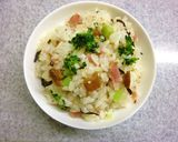 ブロッコリー×　梅・塩昆布の混ぜご飯作り方6写真