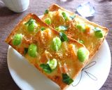 蜂蜜梅×枝豆のわさび風味トースト作り方5写真