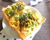じゃが芋×ベーコン×梅の和カレートースト作り方5写真