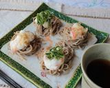 信州そばに梅とろろ作り方4写真
