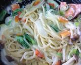 クリームスパゲッティ作り方10写真