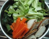 ♪小松菜♡ 豚肉炒め♡ マヨ醤油味♪作り方1写真