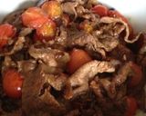 プチトマトと牛肉の洋風すき焼き風 牛丼♬作り方5写真