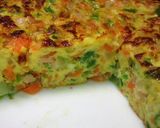 チーズも入った野菜たくさんオムレツ作り方7写真