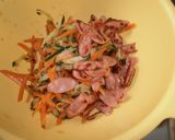 人参きゅうり魚肉ソーセージサラダ作り方1写真