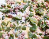 我が家の定番に☆ピーマンと豚挽肉の卵とじ作り方6写真
