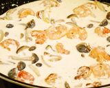海老の和風クリームパスタ作り方3写真