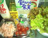 糸かんてん入りサラダ作り方1写真