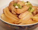 楽チン～鶏肉と玉ねぎのチリソース蒸し煮作り方4写真