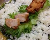 から巻き☆唐揚げ酢飯のり巻き｡ஐஃ作り方3写真