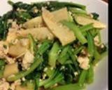 小松菜と鶏挽肉の炒め物作り方6写真