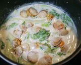 ♥べか菜とホタテのクリーム煮♥作り方6写真