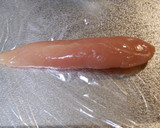 ♥からし菜と鶏ささみの中華ごまあえ♥作り方1写真