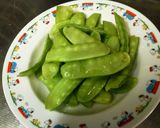 時短簡単♪三度豆ソテー作り方1写真