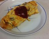 【塩茹でキノコ】チーズオムレツ作り方7写真