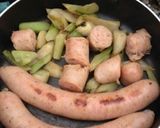 ウドとハーブフランク炒め作り方3写真