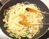 さっぱり梅香る♪ ゴーヤと豚のパスタ作り方4写真