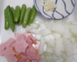 トマトソースパスタ・スナックエンドウのせ作り方1写真
